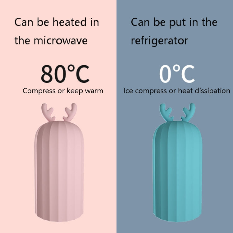 Elk Silicone Hot Water Bottle Hand Warmer Microwave Heating Warm Belly Water Injection Bag with Paper package