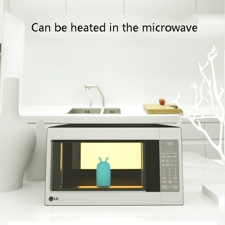 Elk Silicone Hot Water Bottle Hand Warmer Microwave Heating Warm Belly Water Injection Bag with Paper package