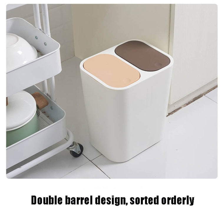 Dry And Wet Classification Press Trash Can Household Kitchen Paper Basket
