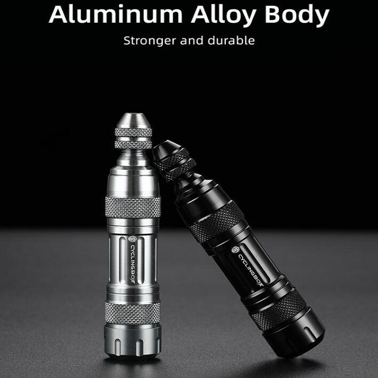 CYCLINGBOX Mountain Bike Vacuum Aluminum Alloy Tire Repair Tool Bicycle Repair Integrated Storage Design Tool