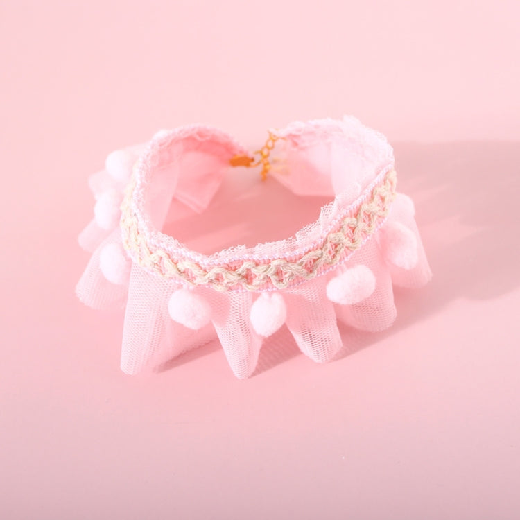 Lace Pet Adjustable Collar Cat Dog Photo Accessories