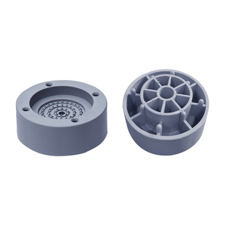 4 PCS / Set Furniture Home Appliance Washing Machine Rubber Foot Mat Moisture-Proof Shock Absorption Heightened Foot Mat Base