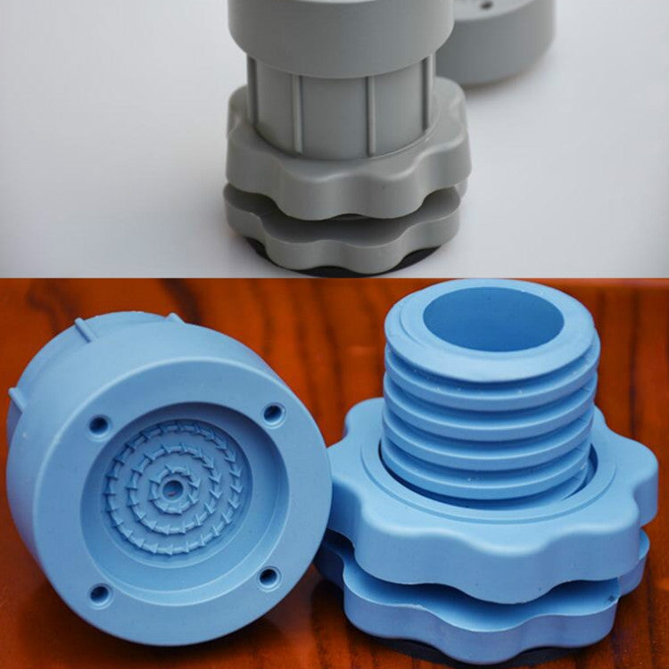 4 PCS / Set Furniture Home Appliance Washing Machine Rubber Foot Mat Moisture-Proof Shock Absorption Heightened Foot Mat Base