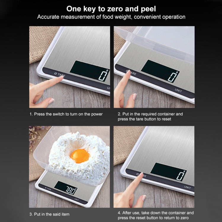 Stainless Steel Kitchen Scale Household Food Electronic Scale