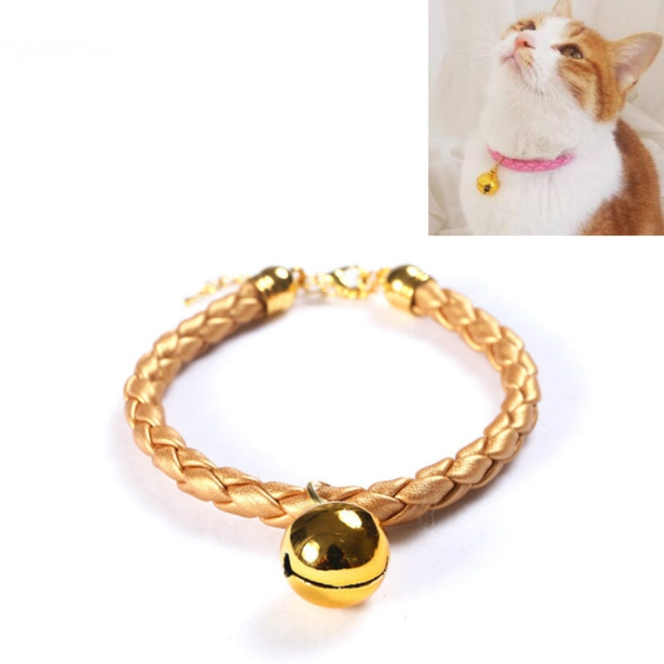 Prepared PU Leather Adjustable Pet Bell Collar Cat Dog Rabbit Simple Collar Necklace