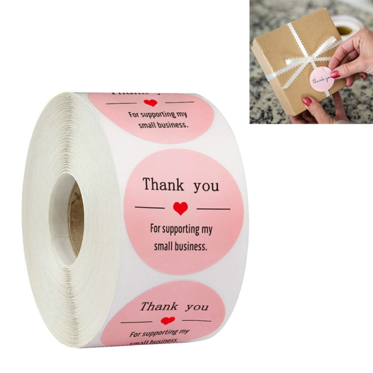Thank You Sticker Label, Size: 2.5cm / 1 inch