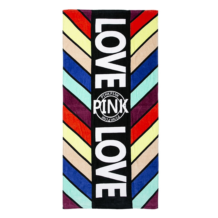 Printed Soft Bath Towel Adult Cotton Beach Pad Towel Size: 147x71cm