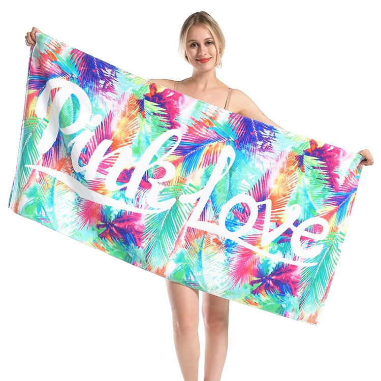 Printed Soft Bath Towel Adult Cotton Beach Pad Towel Size: 147x71cm