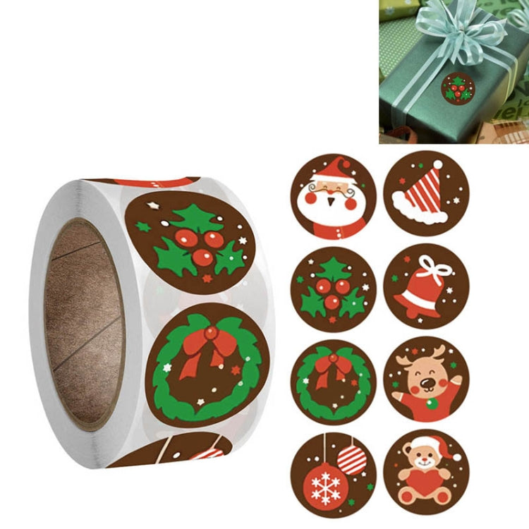 Christmas Decoration Gift Series Stickers Label, Size: 2.5cm / 1inch