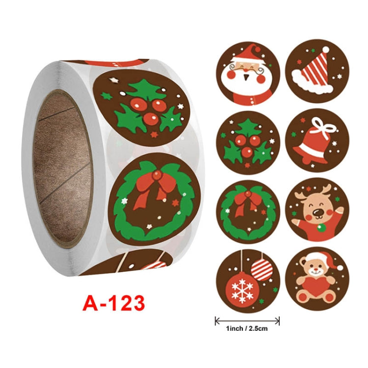 Christmas Decoration Gift Series Stickers Label, Size: 2.5cm / 1inch