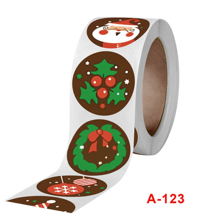 Christmas Decoration Gift Series Stickers Label, Size: 2.5cm / 1inch