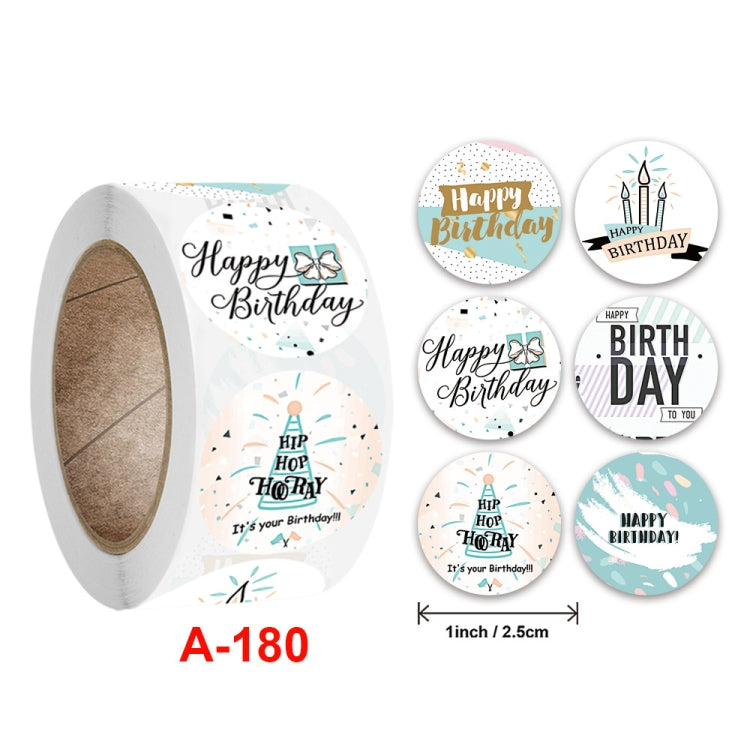 Birthday Party Sticker Gift Decoration Label, Size: 2.5cm / 1inch