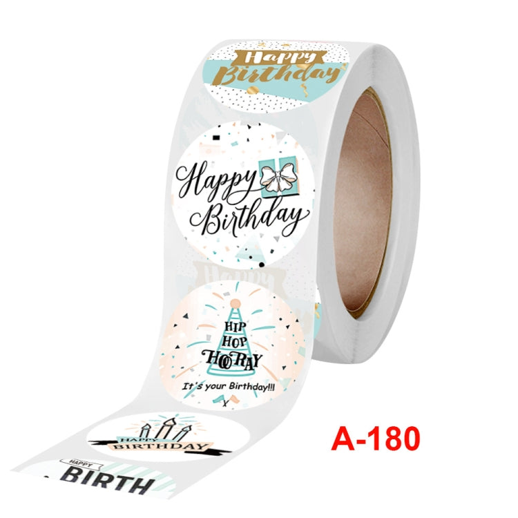 Birthday Party Sticker Gift Decoration Label, Size: 2.5cm / 1inch