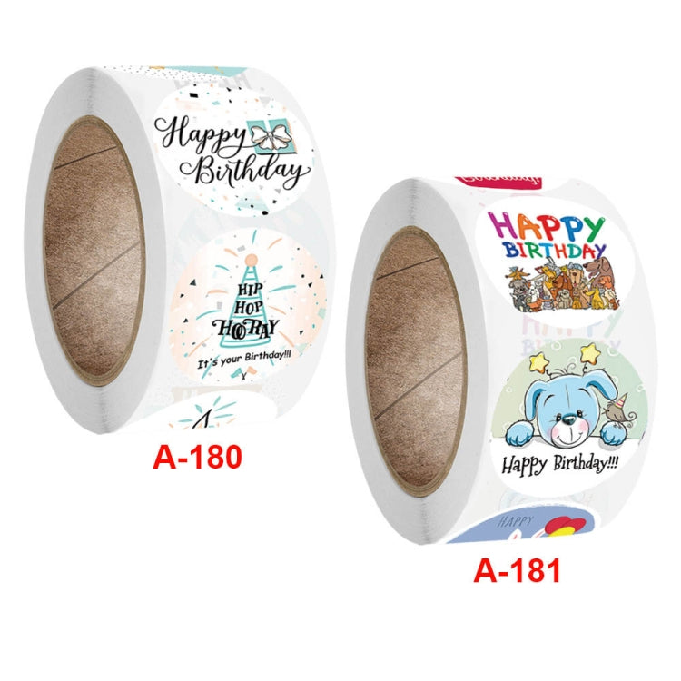 Birthday Party Sticker Gift Decoration Label, Size: 2.5cm / 1inch
