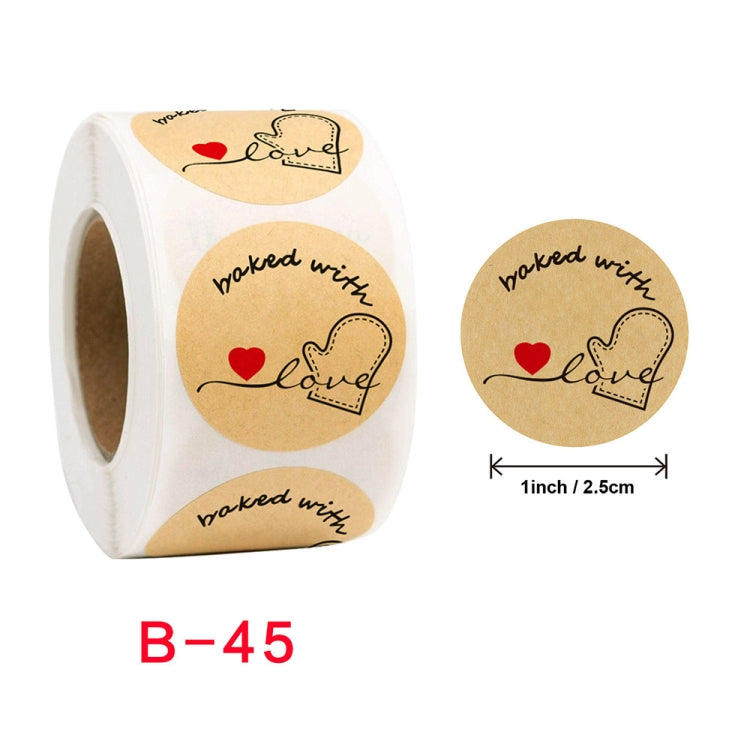 Baked Cake Food Holiday Decoration Label Sticker