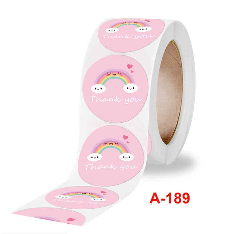 Roll Sticker Cloud Thank You Label