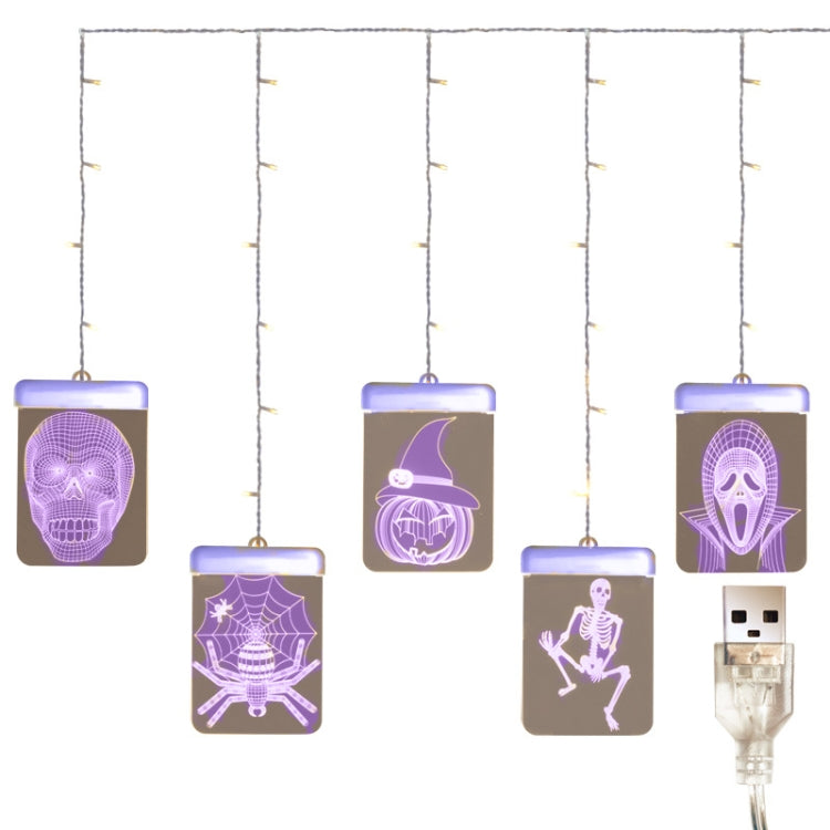 LED Halloween Light String Masquerade Party Decoration Lamp