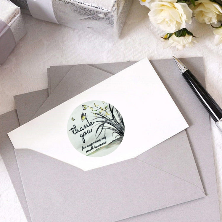 Flower Sticker Envelope Sealing Sticker Thank You Label