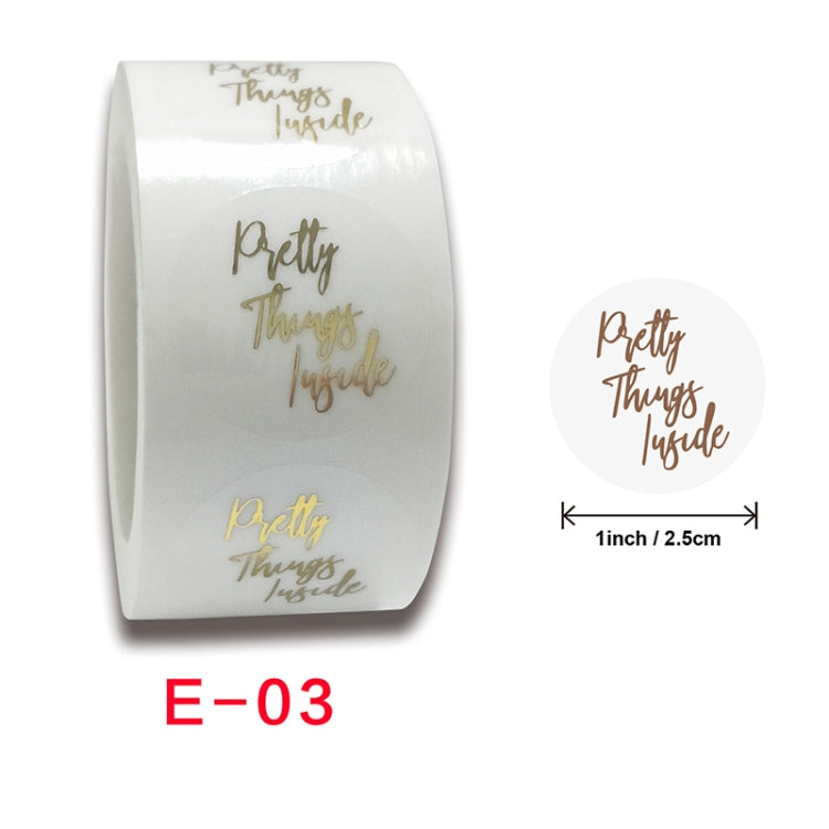 3 PCS Bronzing Sticker Sealing Sticker Gift Baking Decoration Label