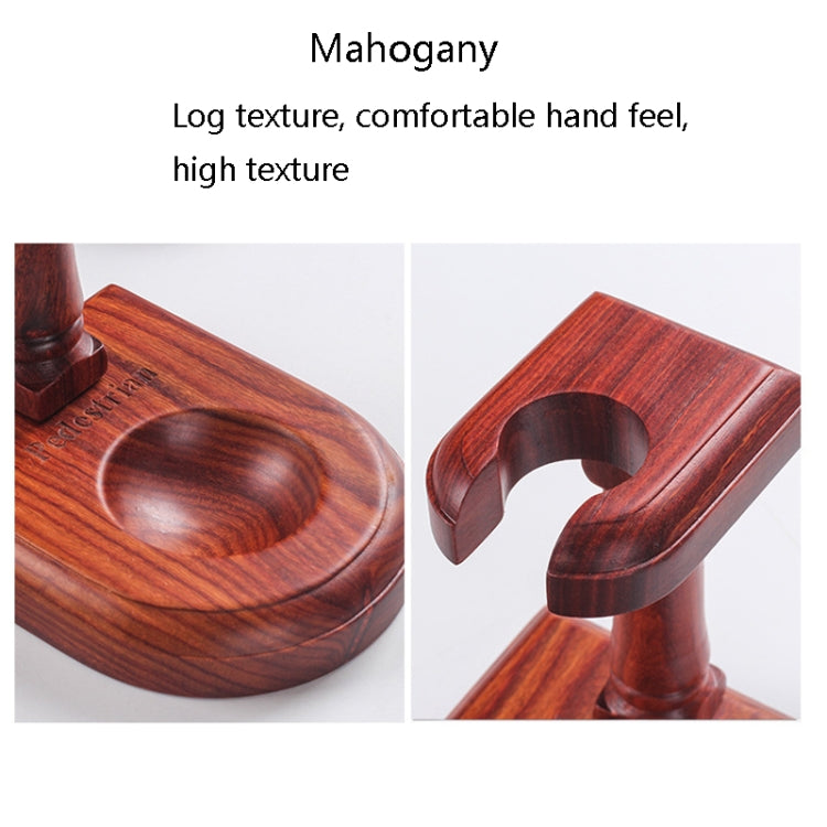 Solid Wood Pipe Rack Seat Single Pipe Pipe Display Stand Retro Removable Red Sandalwood Pipe Rack Holder