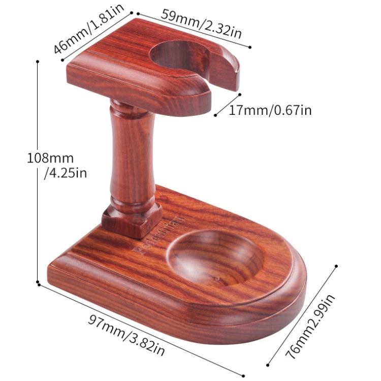 Solid Wood Pipe Rack Seat Single Pipe Pipe Display Stand Retro Removable Red Sandalwood Pipe Rack Holder