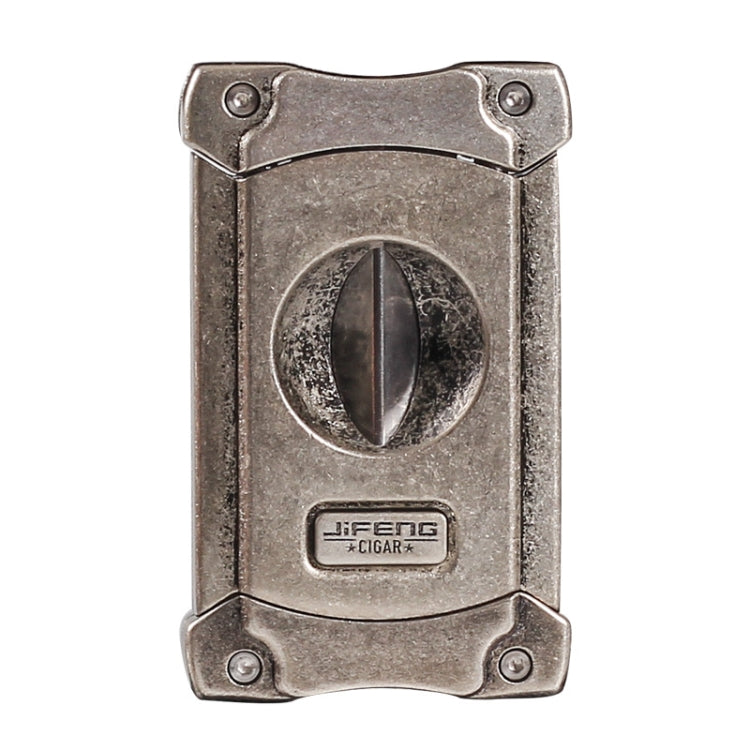 JIFENG 3 In 1 V Cigar Scissors Cigar Holder Cigar Cutter With Cigar Puncher