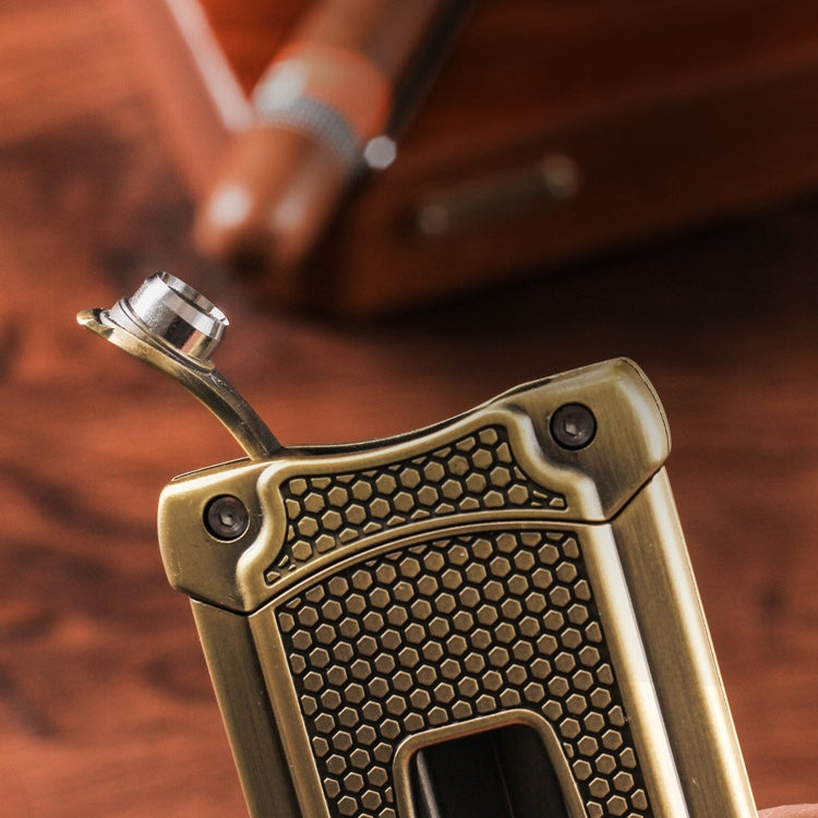 JIFENG 3 In 1 V Cigar Scissors Cigar Holder Cigar Cutter With Cigar Puncher