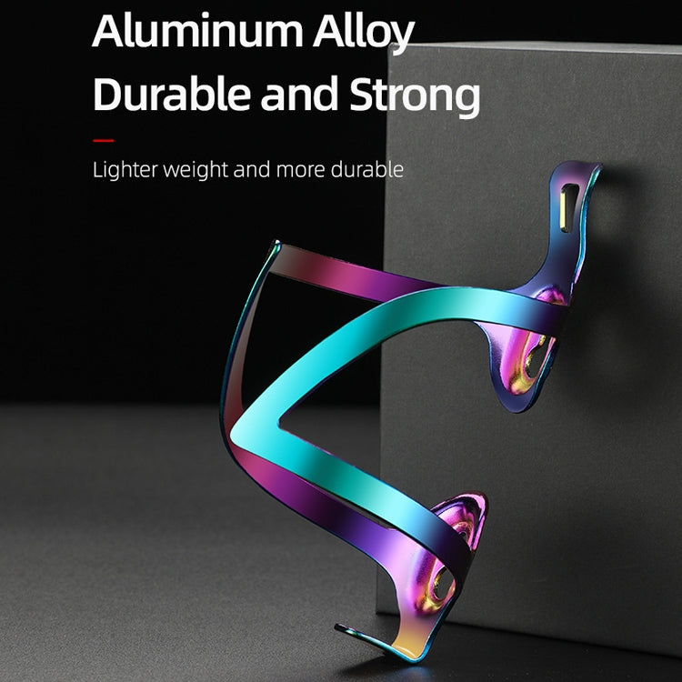 CYCLINGBOX Bicycle Aluminum Alloy Bottle Cage One-Piece Vacuum Plating Bottle Cage Bilateral Positive Opening Bottle Cage