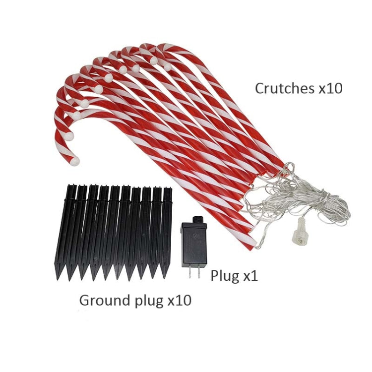 10 in 1 Christmas Cane Lights Holiday Indoor Garden Decoration Lights
