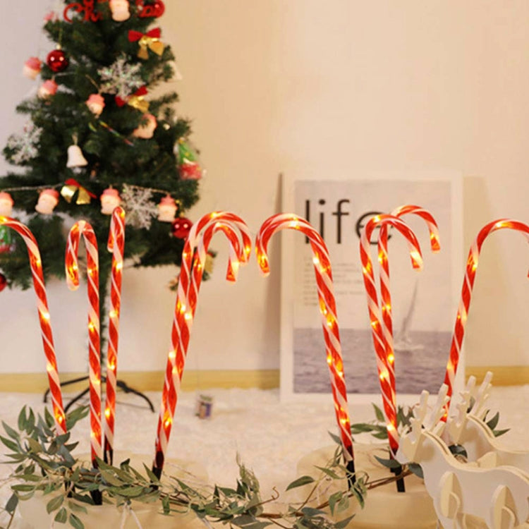 10 in 1 Christmas Cane Lights Holiday Indoor Garden Decoration Lights