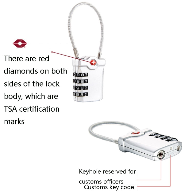 Zinc Alloy Red Dot Luggage Small Padlock Small Mini Code Lock