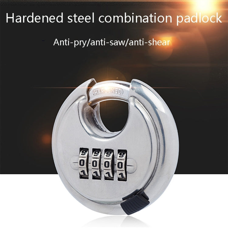 Stainless Steel Password Padlock 304 Waterproof And Rust-Proof Outdoor Courtyard Door Cabinet Lock Round Cake Lock