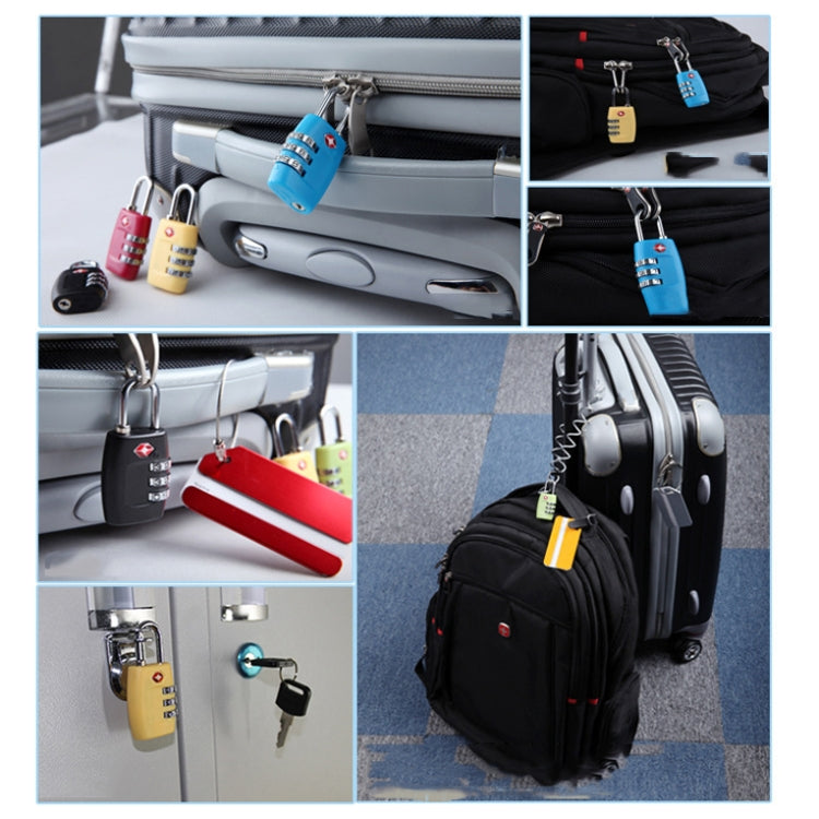 Customs Luggage Lock Overseas Travel Luggage Zipper Lock Plastic TSA Code Lock