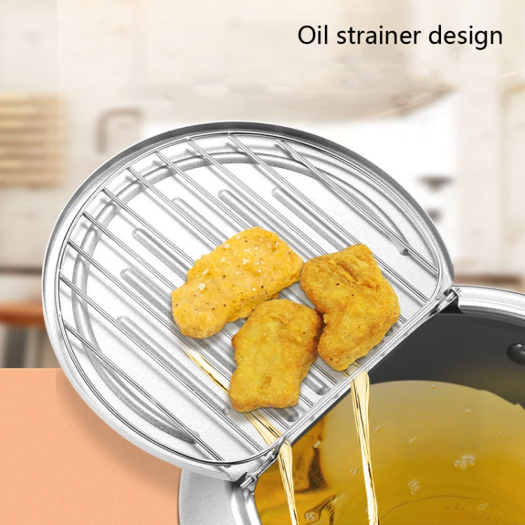 Fryer Pot Household Non-Stick Pan Temperature Control Mini Frying Pot