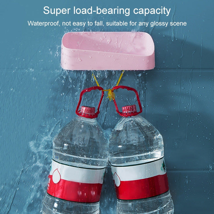 Bathroom Paste Wall-Mounted Plastic Storage Rack Geometric Shape Bathroom Rack