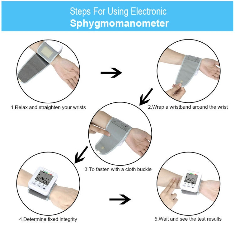 KWL-W01 Home Automatic Smart Wrist Electronic Sphygmomanometer