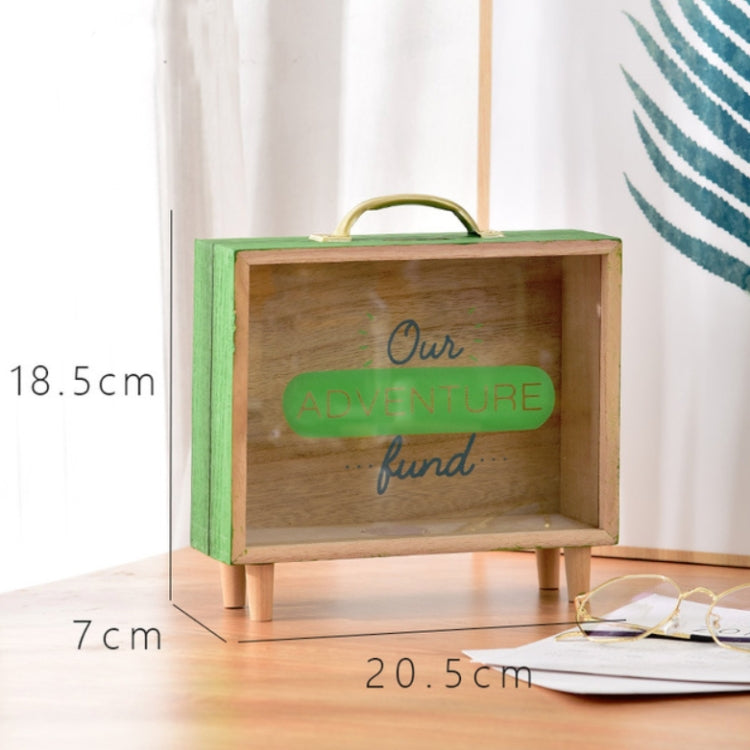 Wooden Piggy Bank Large Capacity Children Savings Box Creative Desktop Accessories