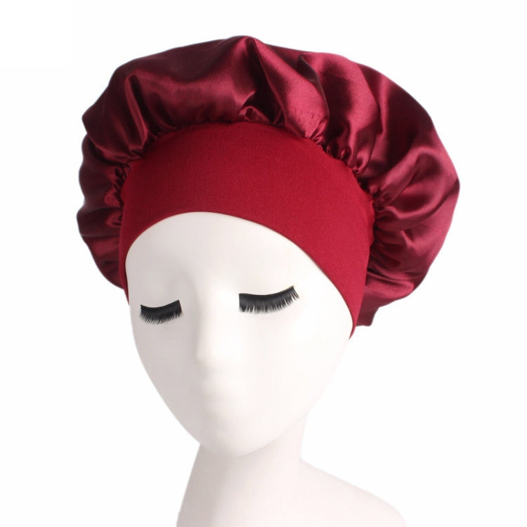 2 PCS TJM-301 Night Cap With Wide Brim And Elasticity Headband Ladies Chemotherapy Cap Hair Care Hat