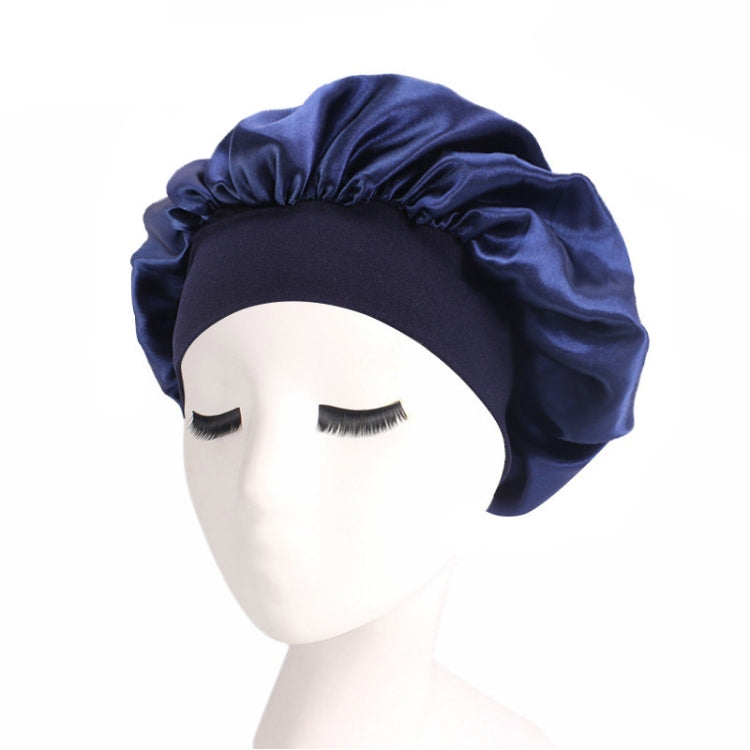 2 PCS TJM-301 Night Cap With Wide Brim And Elasticity Headband Ladies Chemotherapy Cap Hair Care Hat