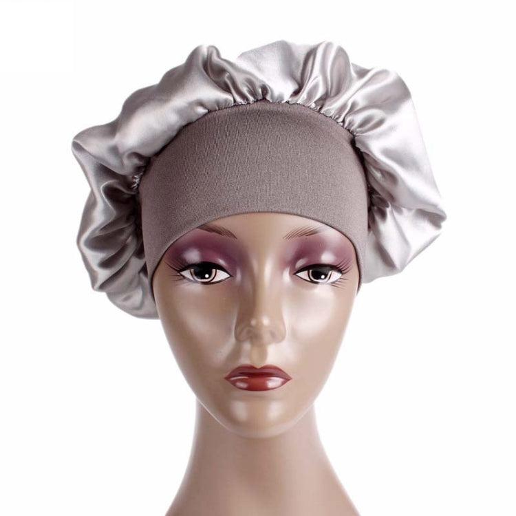 2 PCS TJM-301 Night Cap With Wide Brim And Elasticity Headband Ladies Chemotherapy Cap Hair Care Hat