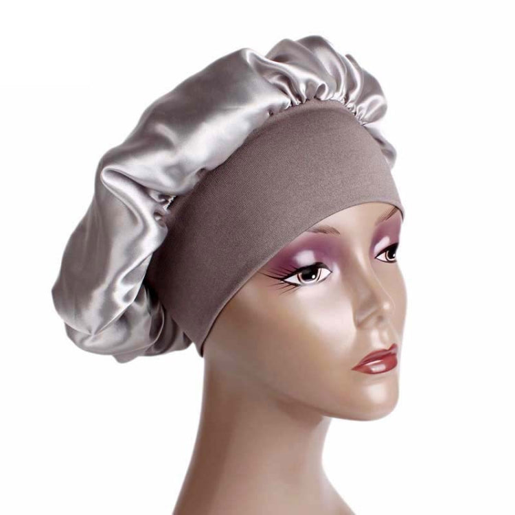2 PCS TJM-301 Night Cap With Wide Brim And Elasticity Headband Ladies Chemotherapy Cap Hair Care Hat
