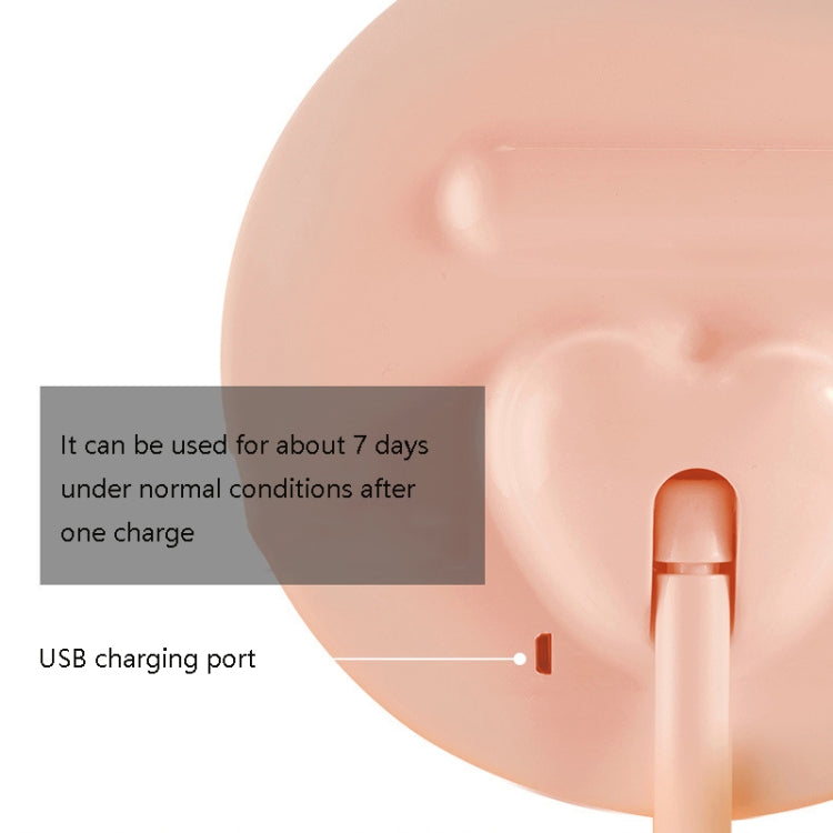 Make-Up Mirror With LED Light Fill Light Dormitory Desktop Dressing Small Mirror Girl Folding And Portable Mirror