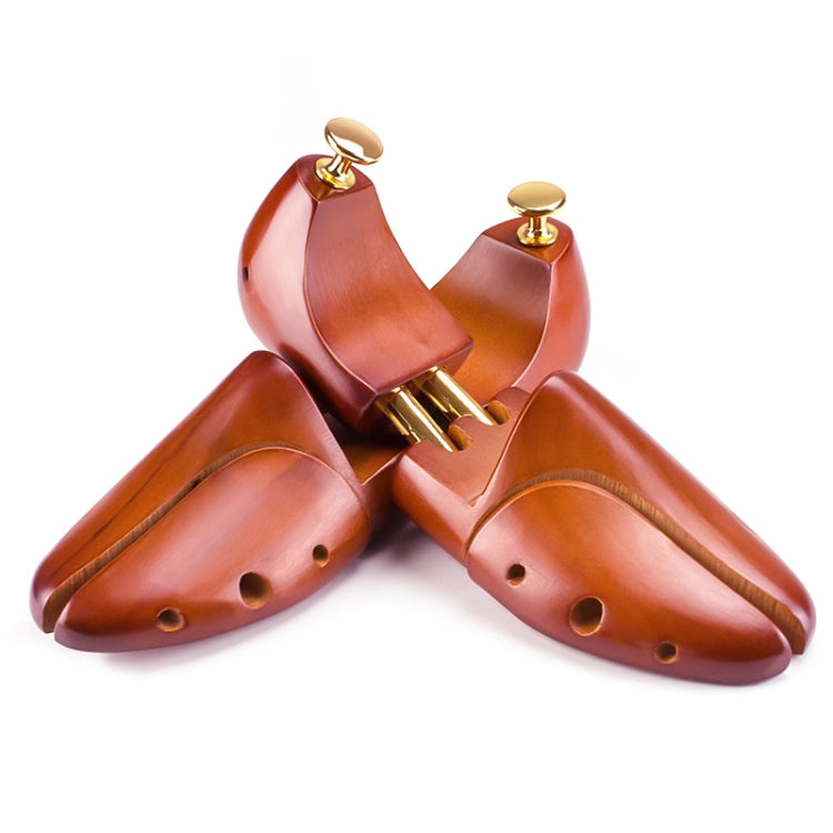 1 Pair Solid Wood Retractable Shoe Last Adjustable Shoe Supporter Shaping Moisture-Proof Shoe Support