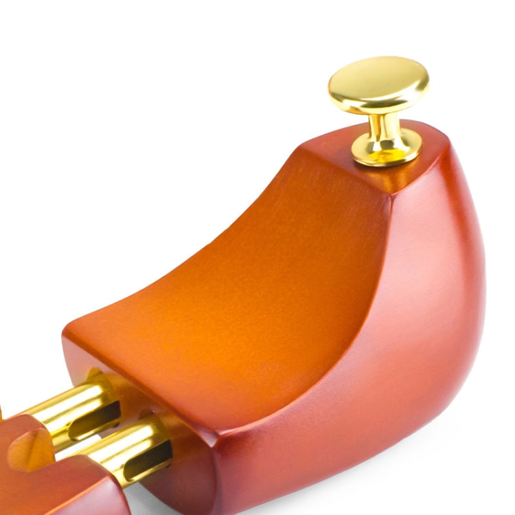 1 Pair Solid Wood Retractable Shoe Last Adjustable Shoe Supporter Shaping Moisture-Proof Shoe Support
