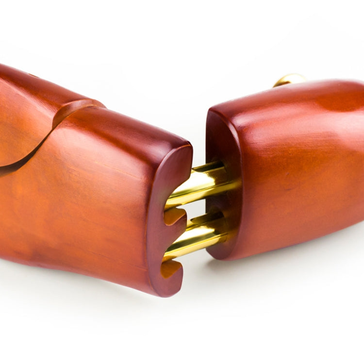 1 Pair Solid Wood Retractable Shoe Last Adjustable Shoe Supporter Shaping Moisture-Proof Shoe Support