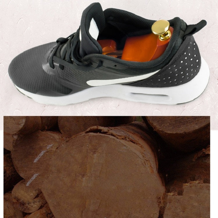 1 Pair Solid Wood Retractable Shoe Last Adjustable Shoe Supporter Shaping Moisture-Proof Shoe Support