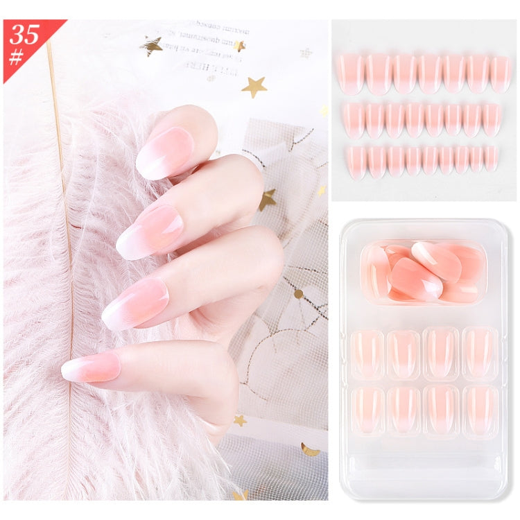 5 Sets Wear Nail Art Christmas Ballet Fake Nails Finished Product Removable Wear Nail