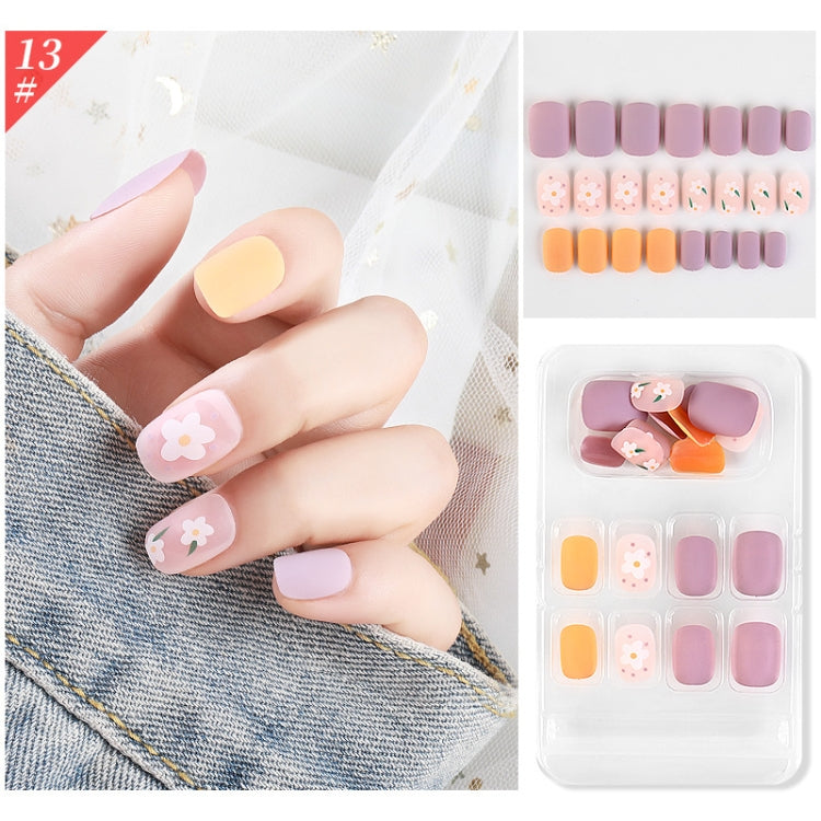 5 Sets Wear Nail Art Christmas Ballet Fake Nails Finished Product Removable Wear Nail