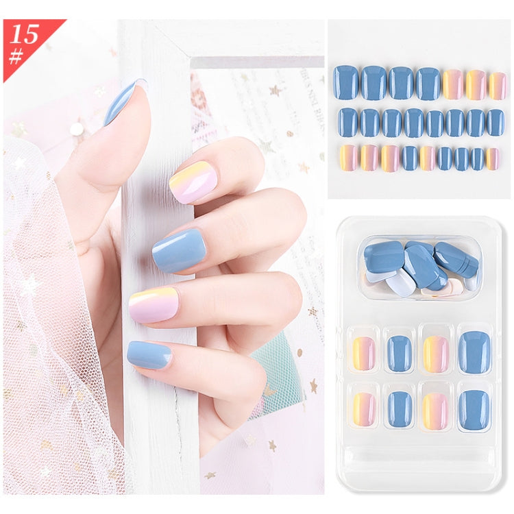 5 Sets Wear Nail Art Christmas Ballet Fake Nails Finished Product Removable Wear Nail