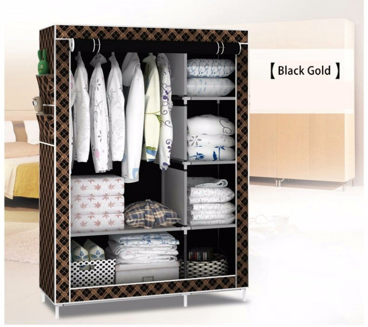 Simple Modern Wardrobe Fabric Special Cloth Closet Assembly Steel Tube Reinforced Steel Frame Storage Cabinet